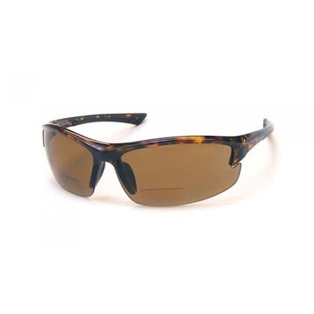Coyote Eyewear Coyote Eyewear 680562091922 Bp-7 Plus 2.00 Tort - Brown; Polarized Reader Sunglasses BP-7 +2.00 Tort/Brn